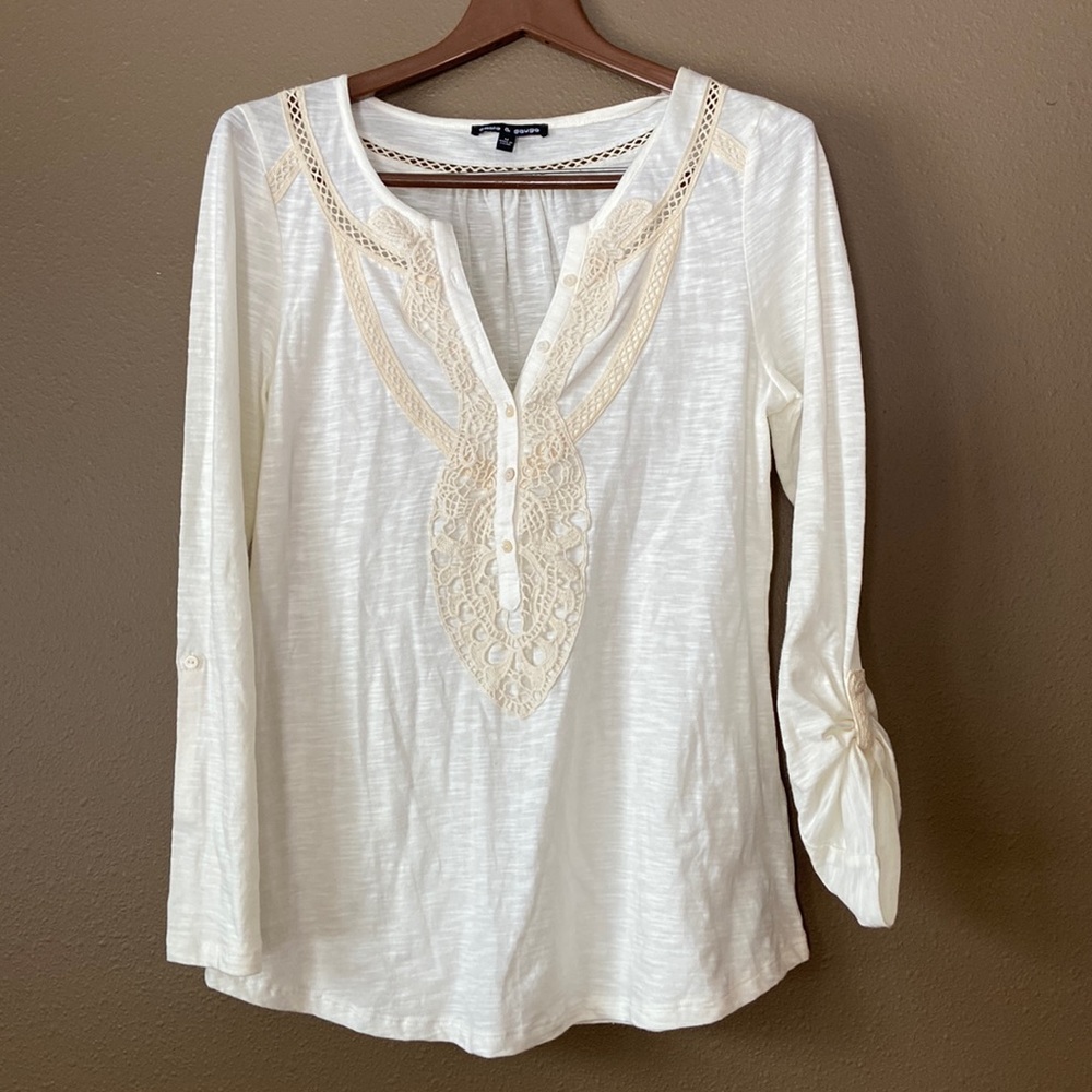 Womens Cable & Gauge cute top